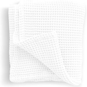 Stroller Society Waffle Blanket 40x40 || White
